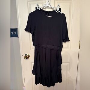 Victoria's Secret silk crop top and flowy pant set